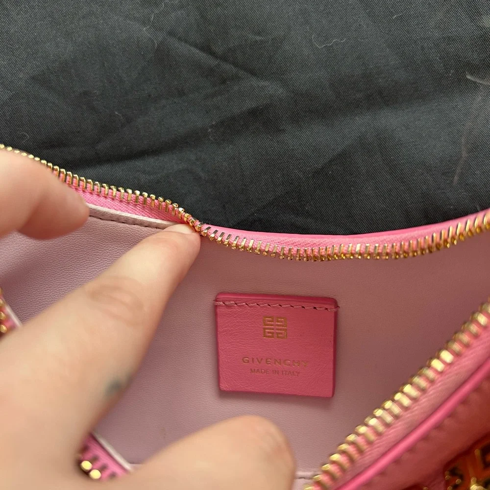 RARE* Givenchy Mini Moon Cutout Leather Bag - Picture 8 of 11